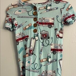 Posh Peanut 9-12 Mnths Dr Nurse  Themed Baby Romper